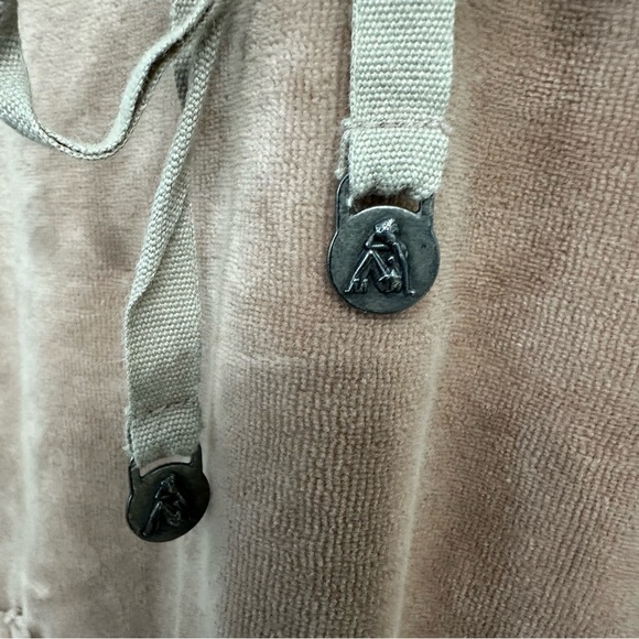 Odd Molly Velvet Empire Waist Dress SZ 1 = Small Beige Pink Tones Festival GUC - Picture 4 of 12